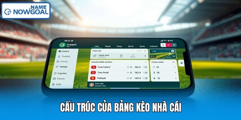 Cấu trúc của bảng kèo nhà cái