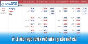 Tỷ Lệ Kèo Trực Tuyến Phổ Biến Tại Kèo Nhà Cái